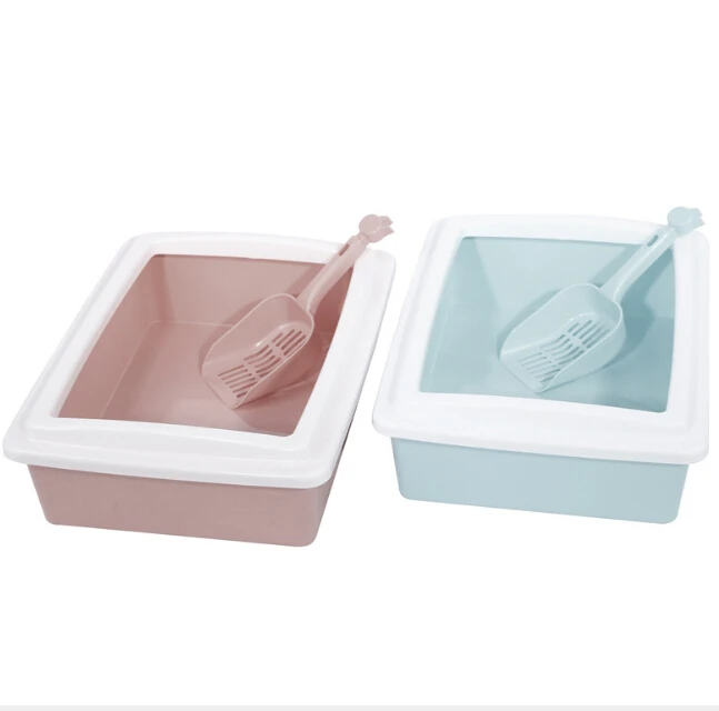 
Hot Sale Plastic Cat Litter Box Pet Cat Toilet 