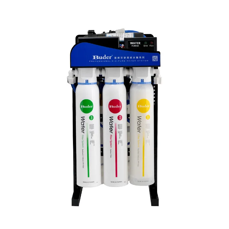 [Taiwan Buder] Chlorine removal 600GPD reverse osmosis system installation with quick change filter cartridge