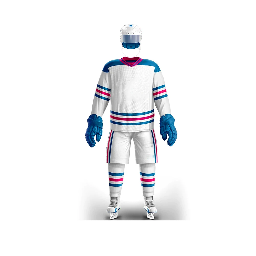 Custom Sublimated Printing Ice Hockey Jersey Custom Made Youth Sports Team Ice Hockey Uniform