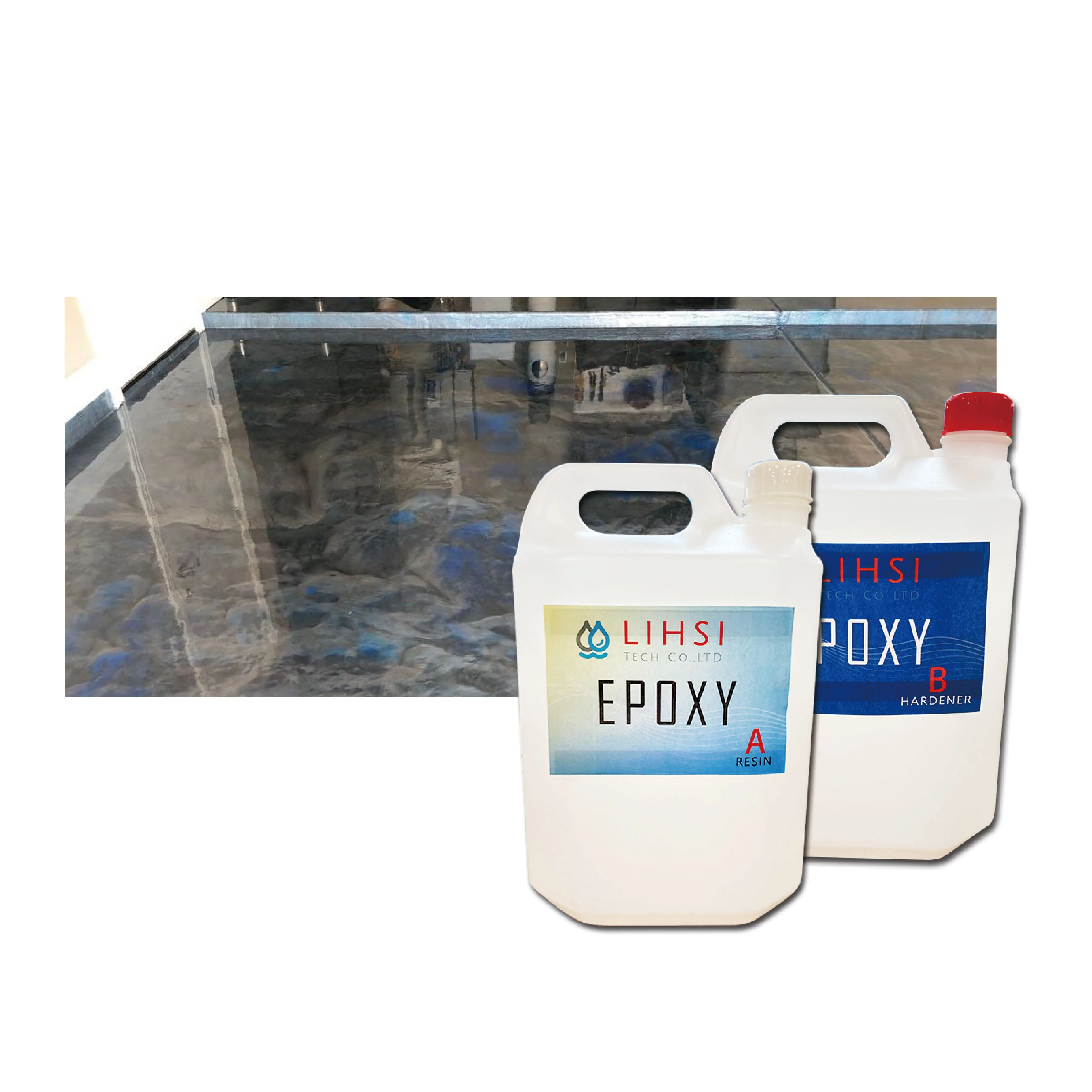 
Transparent top coat epoxy resin for floor coating 