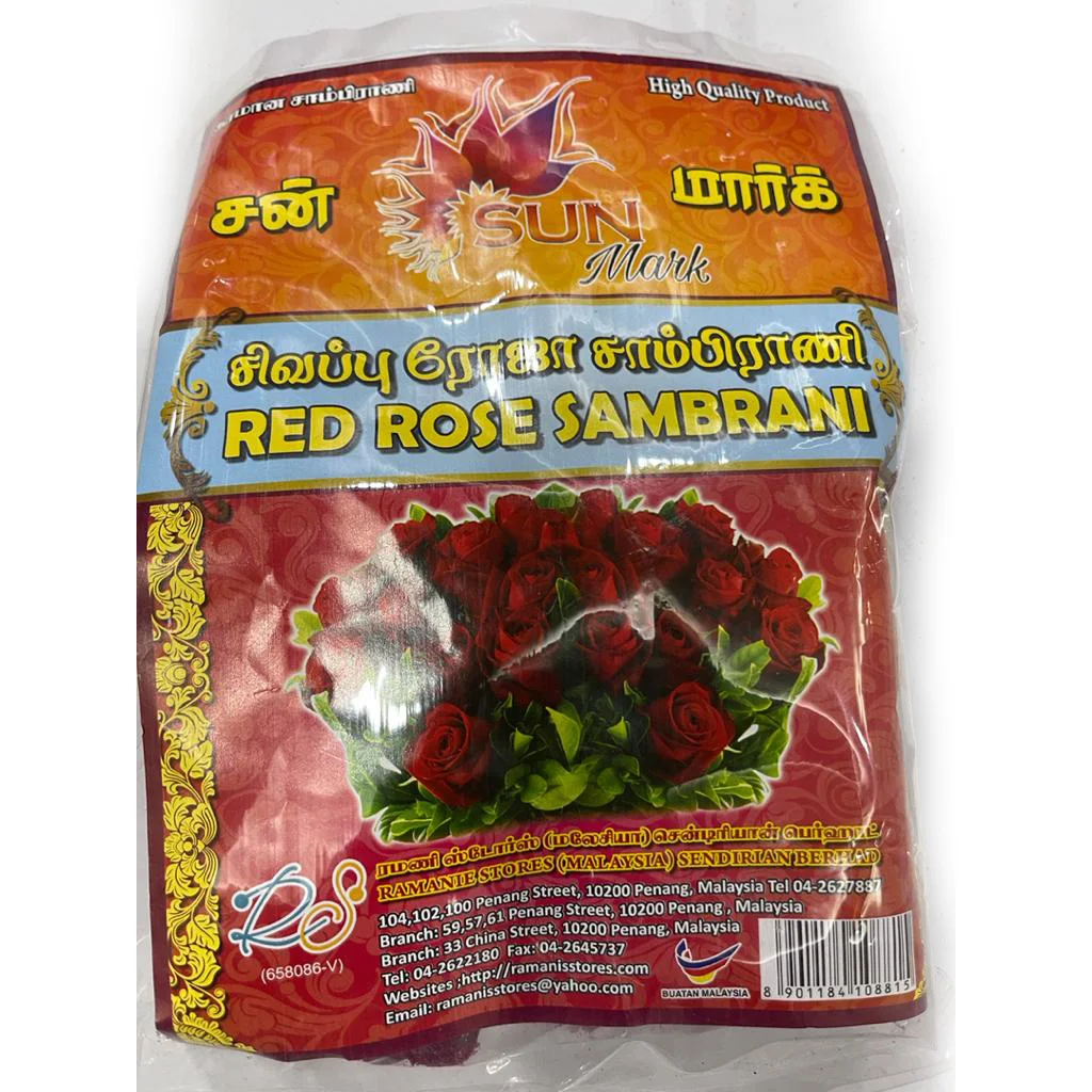
Солнце красная роза самбрани высокое качество Ароматические Цветы благовония для молитвы 