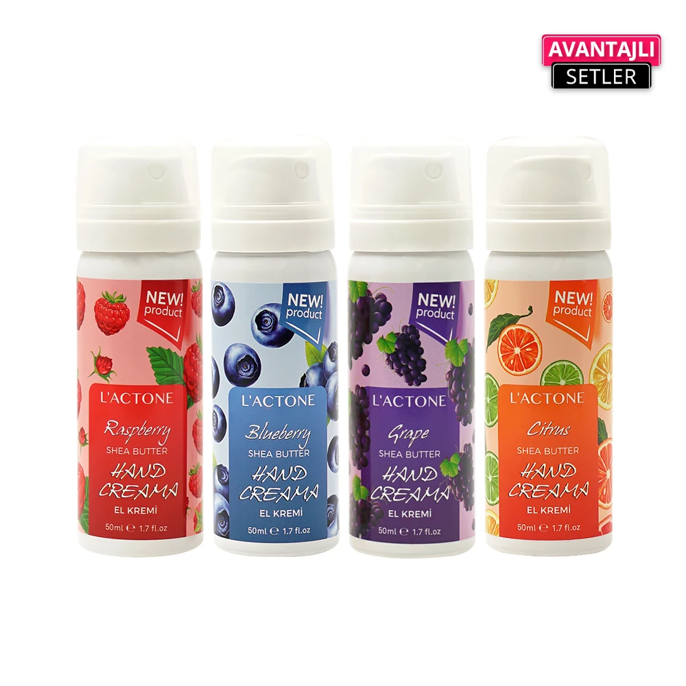 Hot Sale Lactone Shea Butter Grape Hand Cream 50 ML Made in Turkey Private Label Available Wholesale From Factory OEM