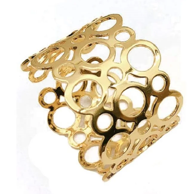 Wholesale Top-Selling Handcrafted Gold Plated Metal Napkin Holder Christmas Table and Wedding Decor New Model Low Price
