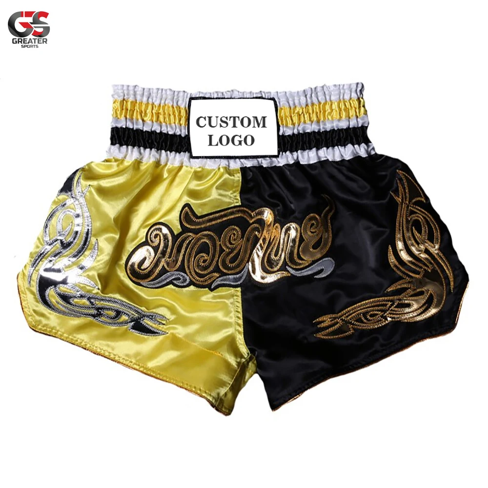 Wholesale Best Selling Custom Design Polyester Made High Waist OEM Services Professional Kickboxing Sparring Boxing Shorts
