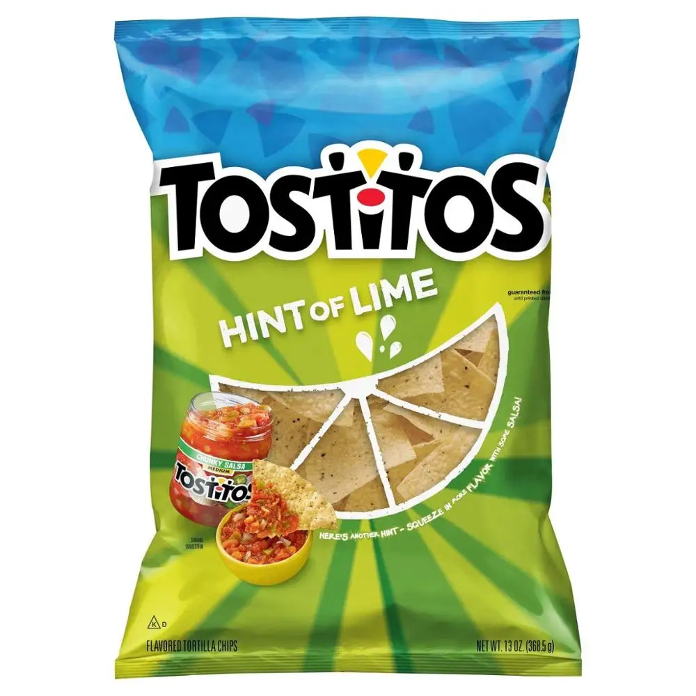 
Tostitos Restaurant Style Hint of Lime Tortilla Chips 411g 