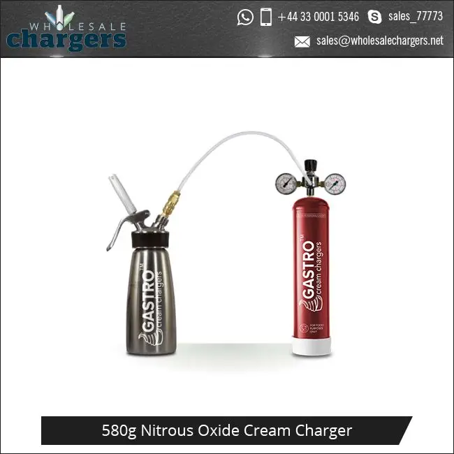 High Pressure & Quick Release 580g N2O Nitrous Oxide Cream Disposable Whipped Chargers for Holland Buyers
