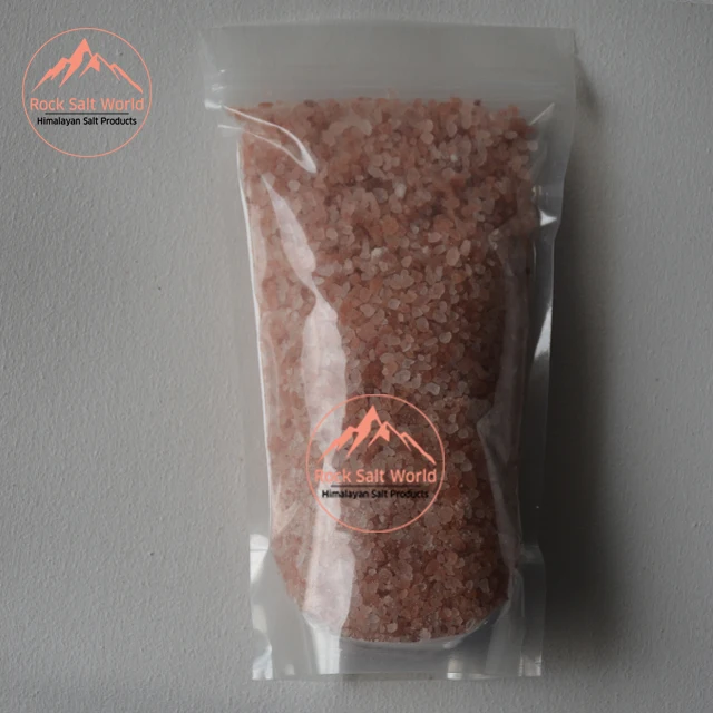 Светло-Розовая Соль для жарки размер 2-8 мм в чистом натуральном гималайском гранулированном кристаллах кошерная соль упакованная пакет с молнией