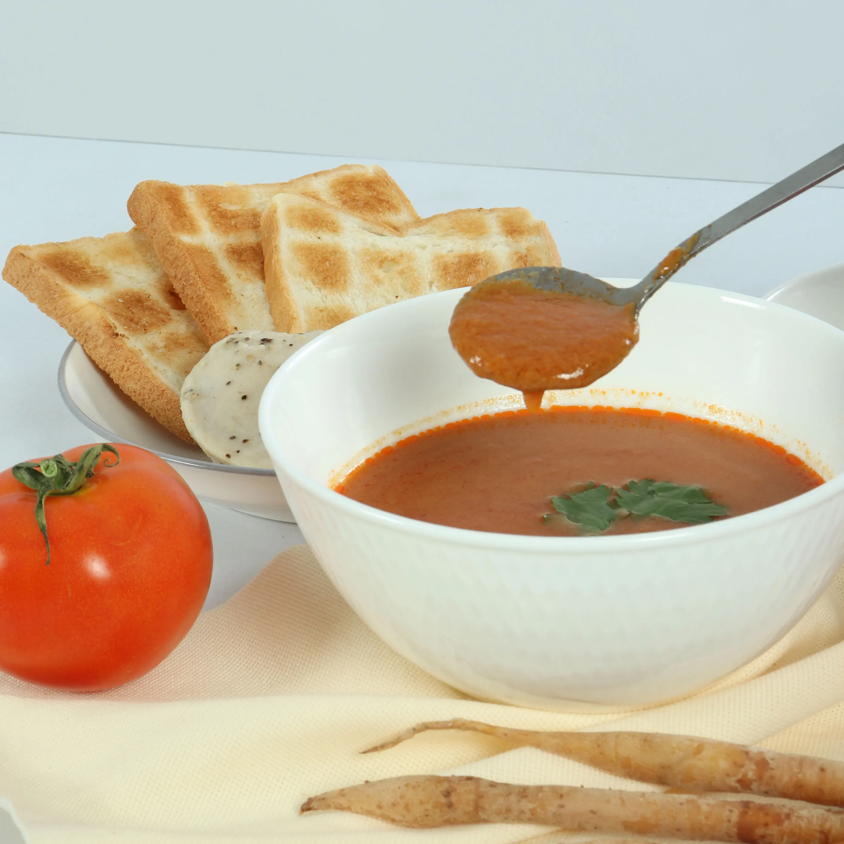  Healthy Instant Food Chicken and Tomato Concentrated Soup With Low Sodium Formula HALAL