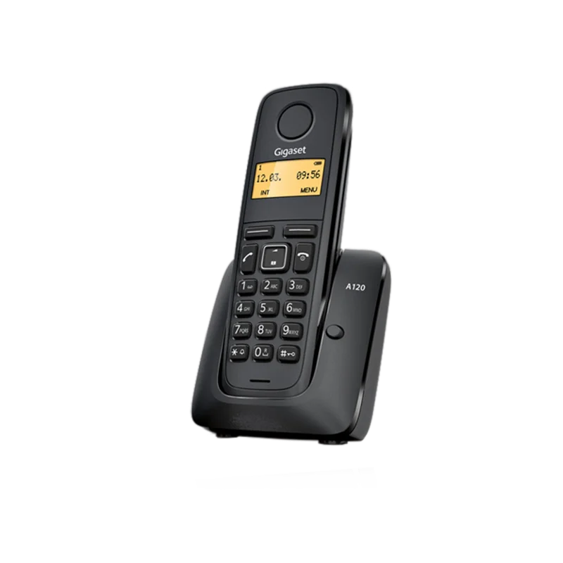 Телефон с 25 последними цифрами и 50 адресными записями GIGASET DECT A120-черный белый