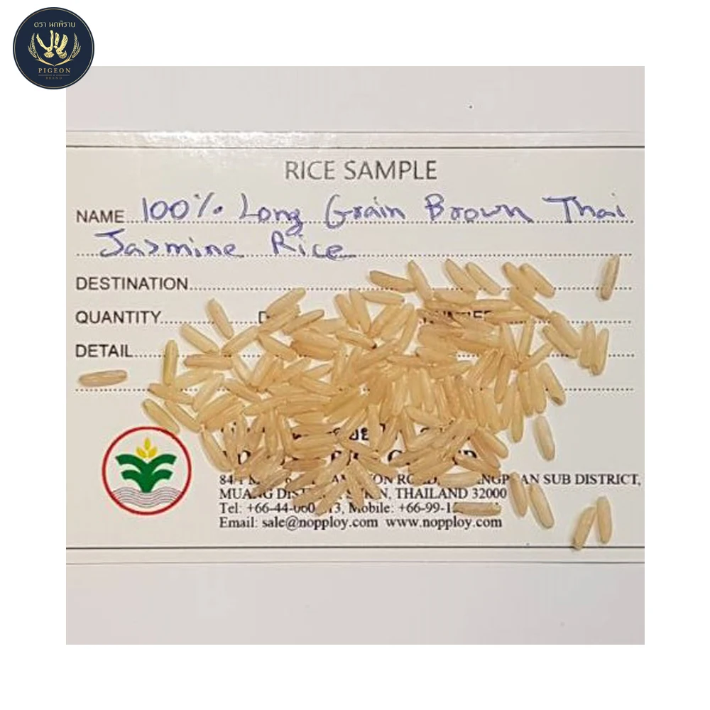 Лидер продаж, пакеты для упаковки коричневого тайского риса Hom Mali, прямой производитель риса из Таиланда