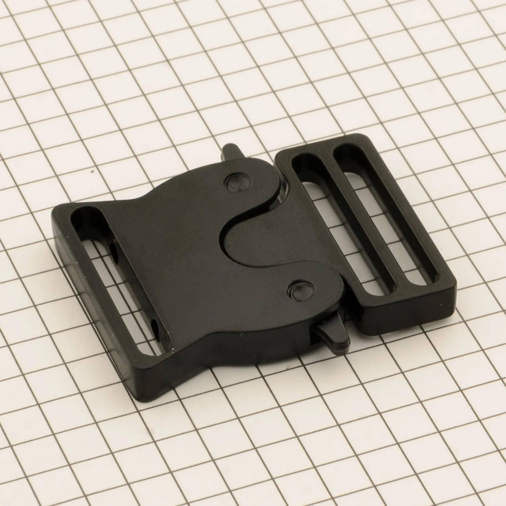 Black Metal Zinc Alloy Adjustable Double Sided Quick Release Two Sectional Snap Fastener Clasp Buckle For Bagpack