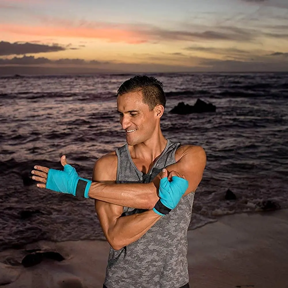 Custom Logo Boxing Hand Wraps Bandages 2022 Sports MMA Martial Arts Elasticated Boxing Bandages Hand Wraps for Boxing