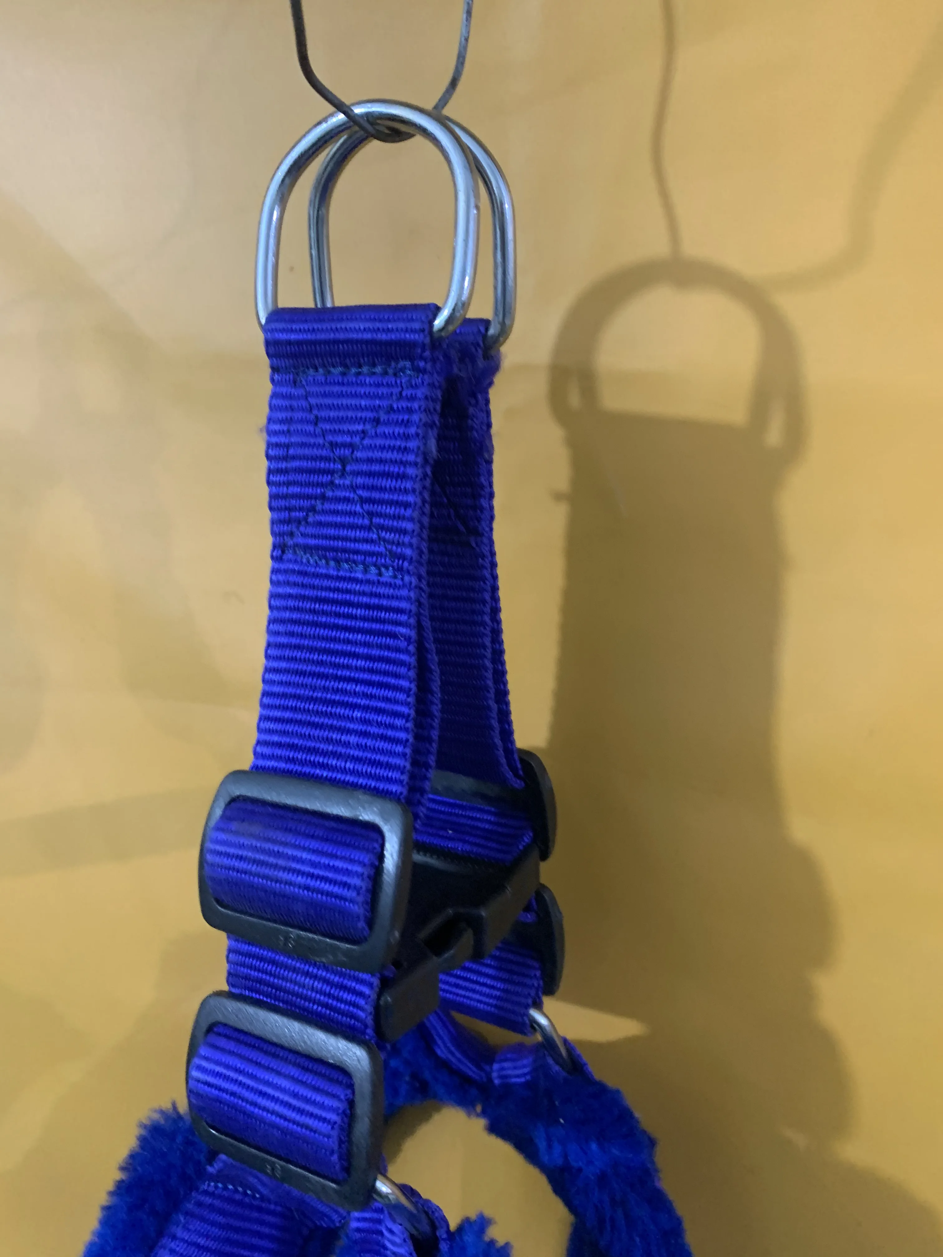 Nylon Padded Red Adjustable Dog Harness & Dog Leash Rope 1.25 Inch For Large Pet