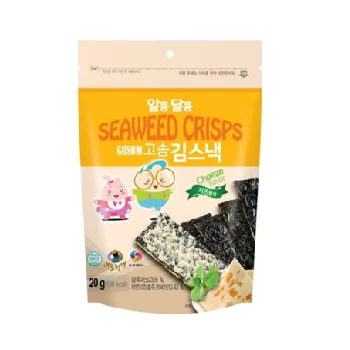 Сертифицированная фабрика OEM, приправленные морские водоросли, закуска из миндаля и сыра, Сделано в Корее