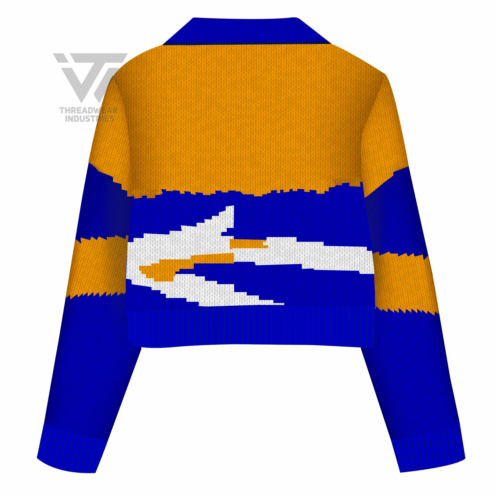 Custom Sigma Gamma Rho Sorority Acrylic Embroidered Crop Cardigan Sweater