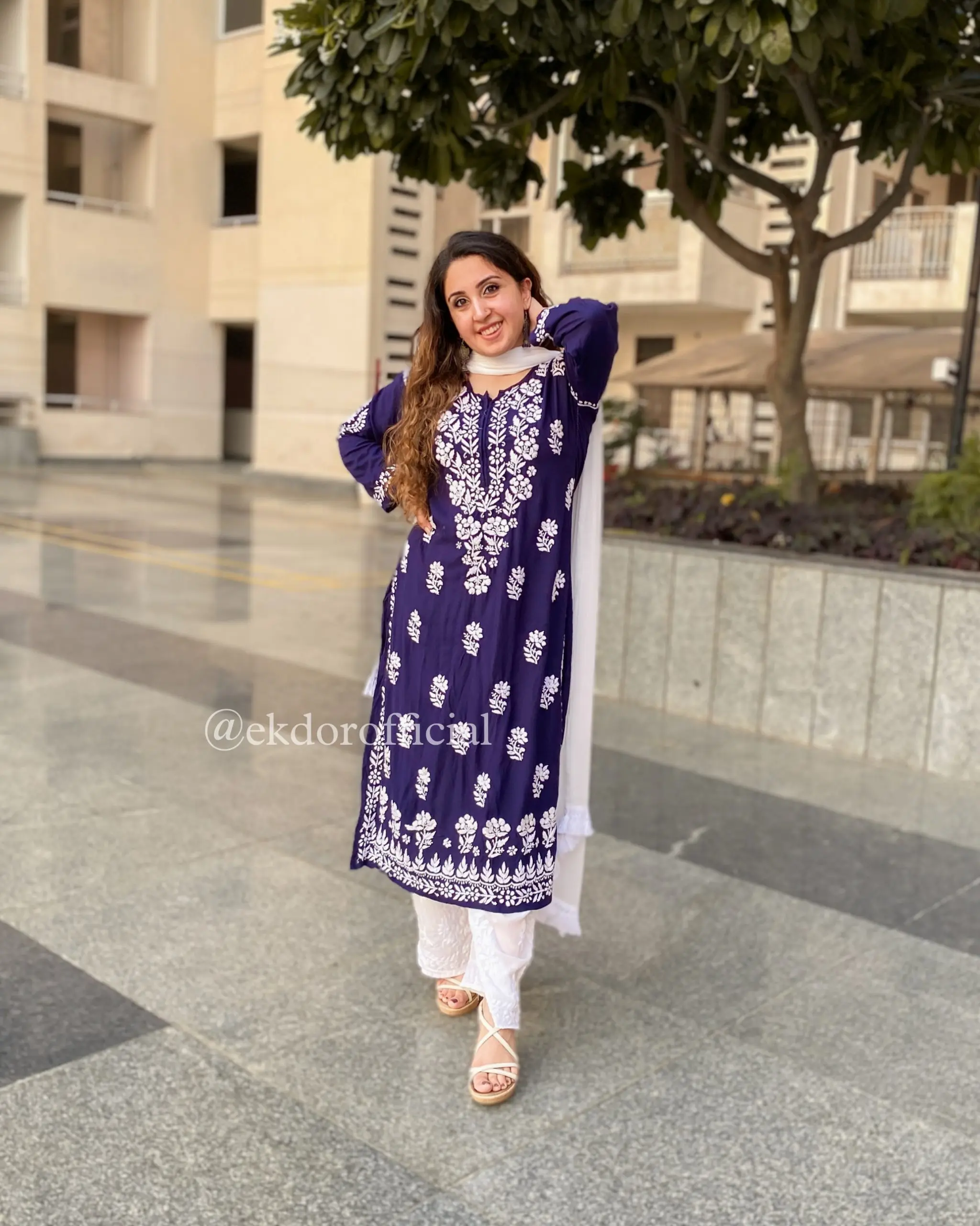 Hot and Latest Kurta Palazzo set of Rayon fabric with embroidery work for women for casual and special occasion