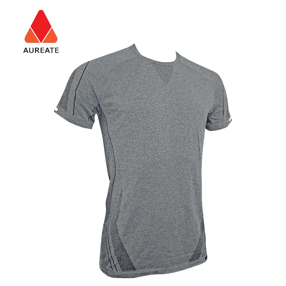
Running Seamless Tshirt Printing Custom Mens Sports Wear Soft T Man Sport Shirt 