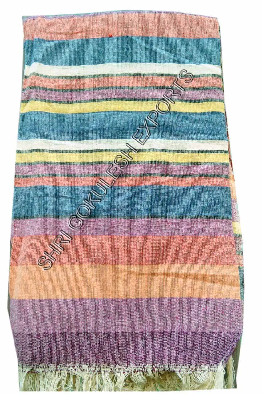 Cotton Moroccan Throw Blanket Bohemian Striped Throws Blanket Customize High Quality Large Size Space Travel Jacquard Technics