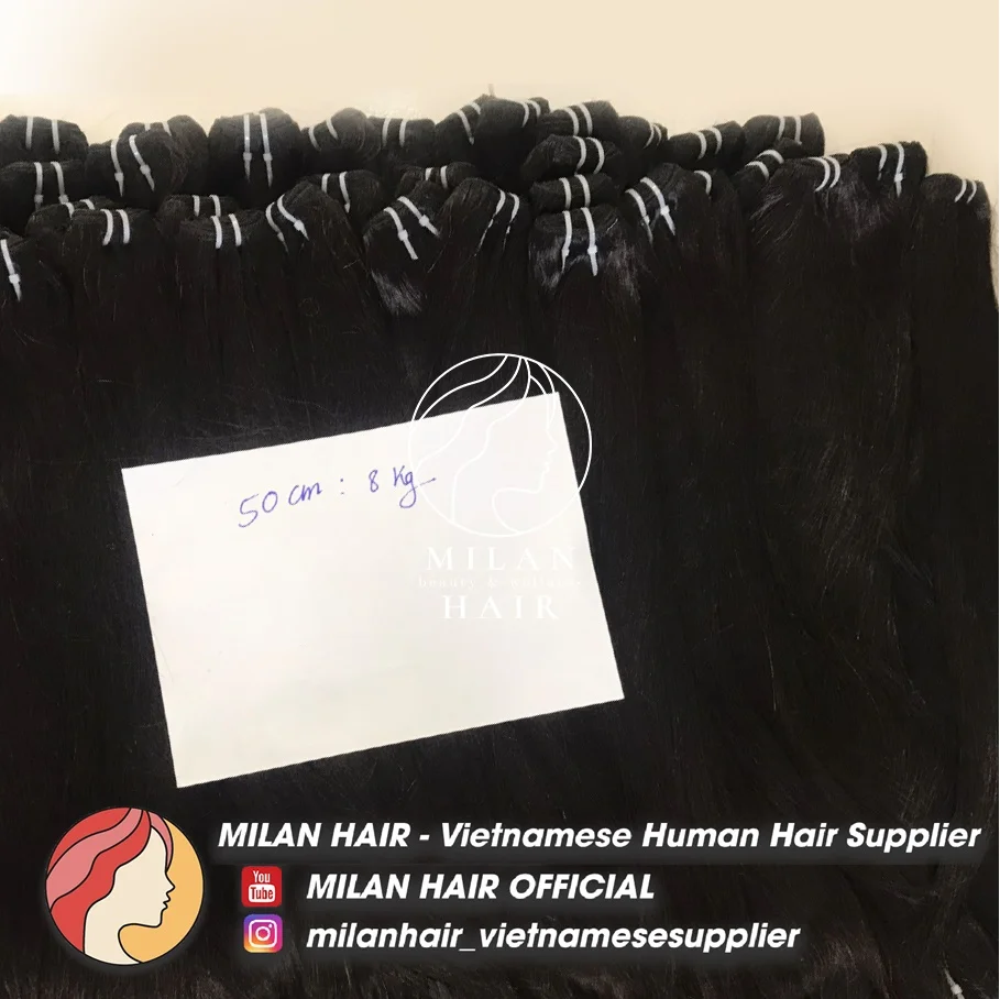 Long straight double drawn hair on sale best virgin remy hair grade 12A human hair Vietnam extensions