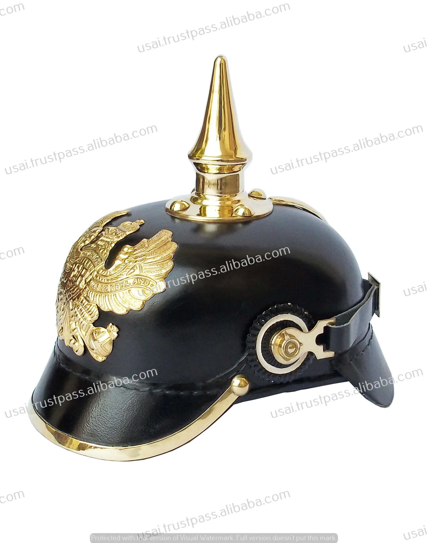 German Pickelhaube Armor Helmet Defensive Covering for The Head One of The Most Universal Helmet Collectible Armour Leather Iron