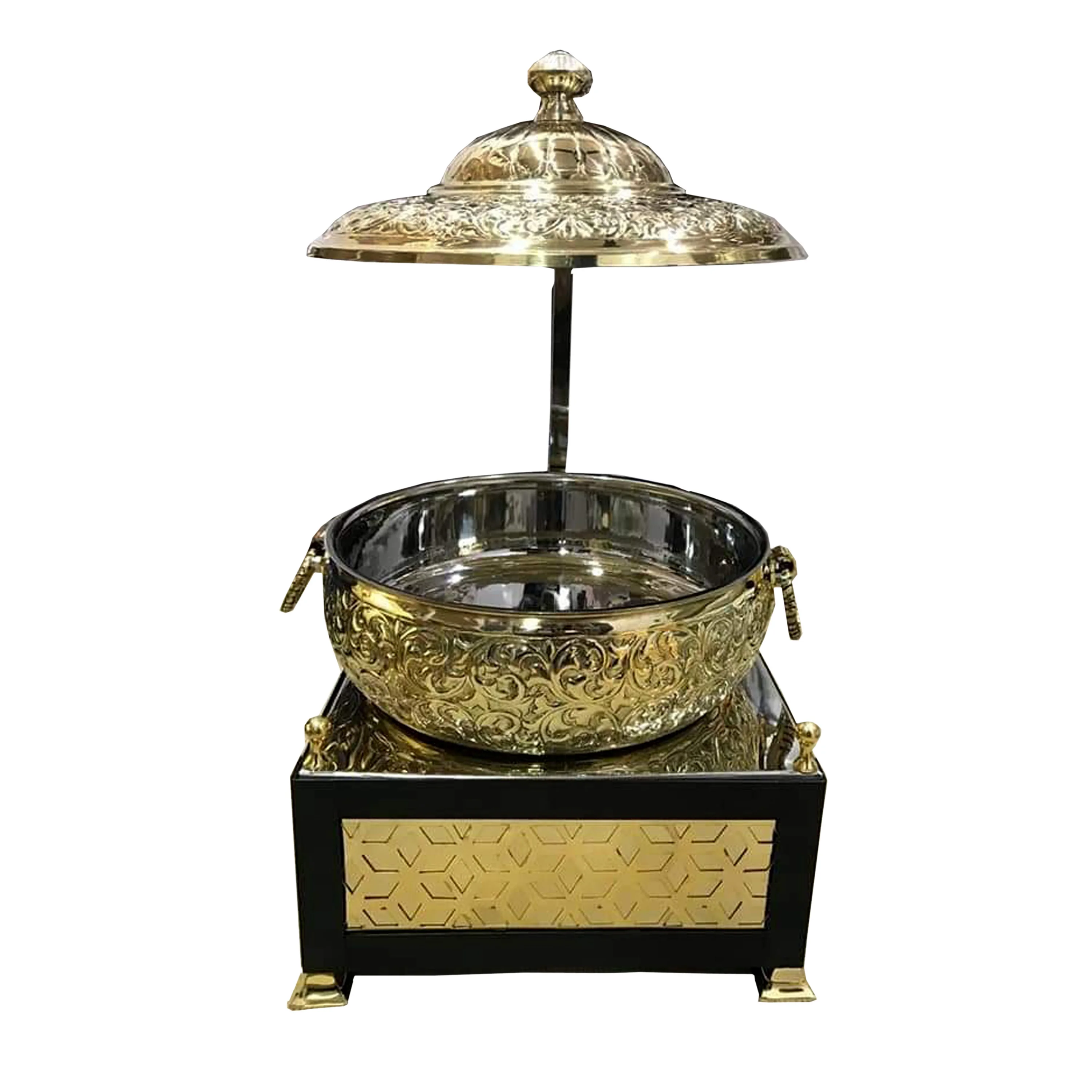  Подогреватель еды из нержавеющей стали блюдо для жарки с золотым покрытием банкетов отелей