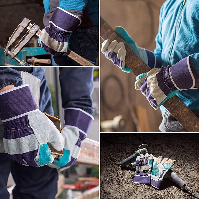 Hot Selling Heavy Duty Glove with Safety Cuff and Wing Thumb Leather Gloves Canadian Rigger Gloves