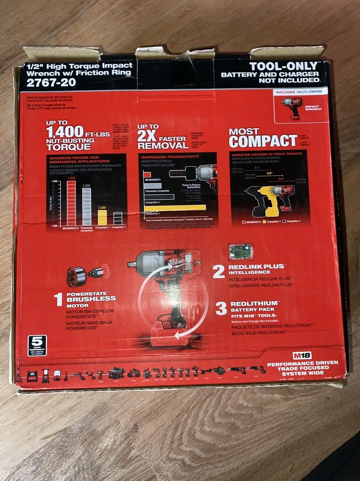 
Milwaukee 2767-20 M18 FUEL 1/2