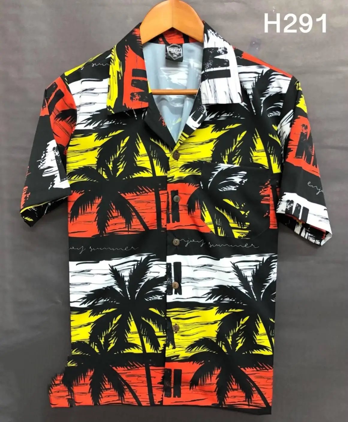 
Summer Hawaiian Beach Wear Floral Eco-Friendly Flowered Leaf Wholesale Shirts Custom For MenStylish Clothing 