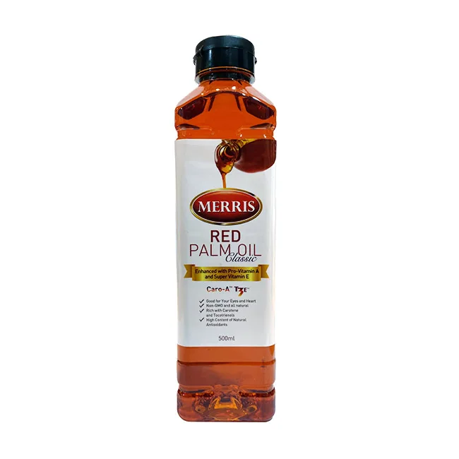 Premium Grade Merris Classic Red Palm Oil Non-GMO All Natural Oil Good For Eyes & Heart Enhanced With Pro Vitamin A and C