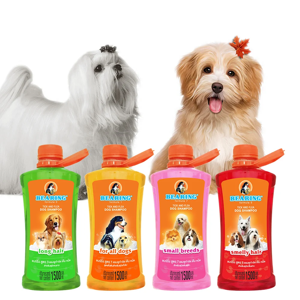 The Best Selling Dog Shampoo for Smelly Dog of Bearing Tick and Flea Shampoo 1500 ml.