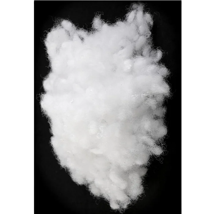 High quality polyester staple fiber for nonwoven materials production 8D/64mm white color staple fibers for sale