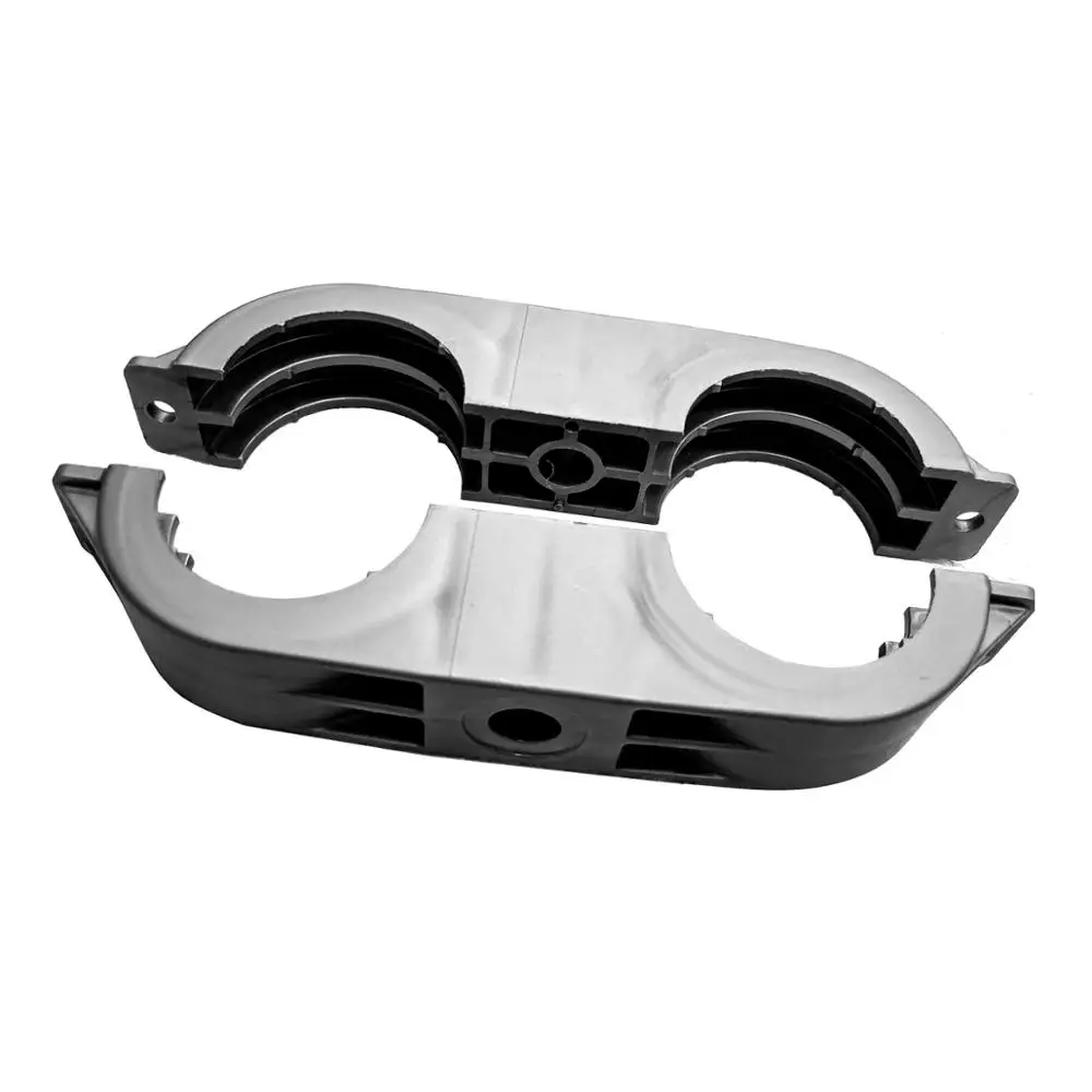PVC pipe bracket double clamp