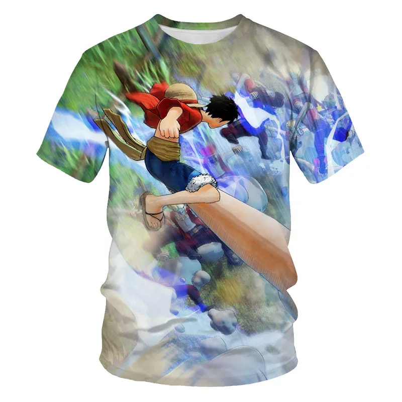 
Slik and cotton anime t-shirt one piece anime t-shirt t shirt one piece mangas 