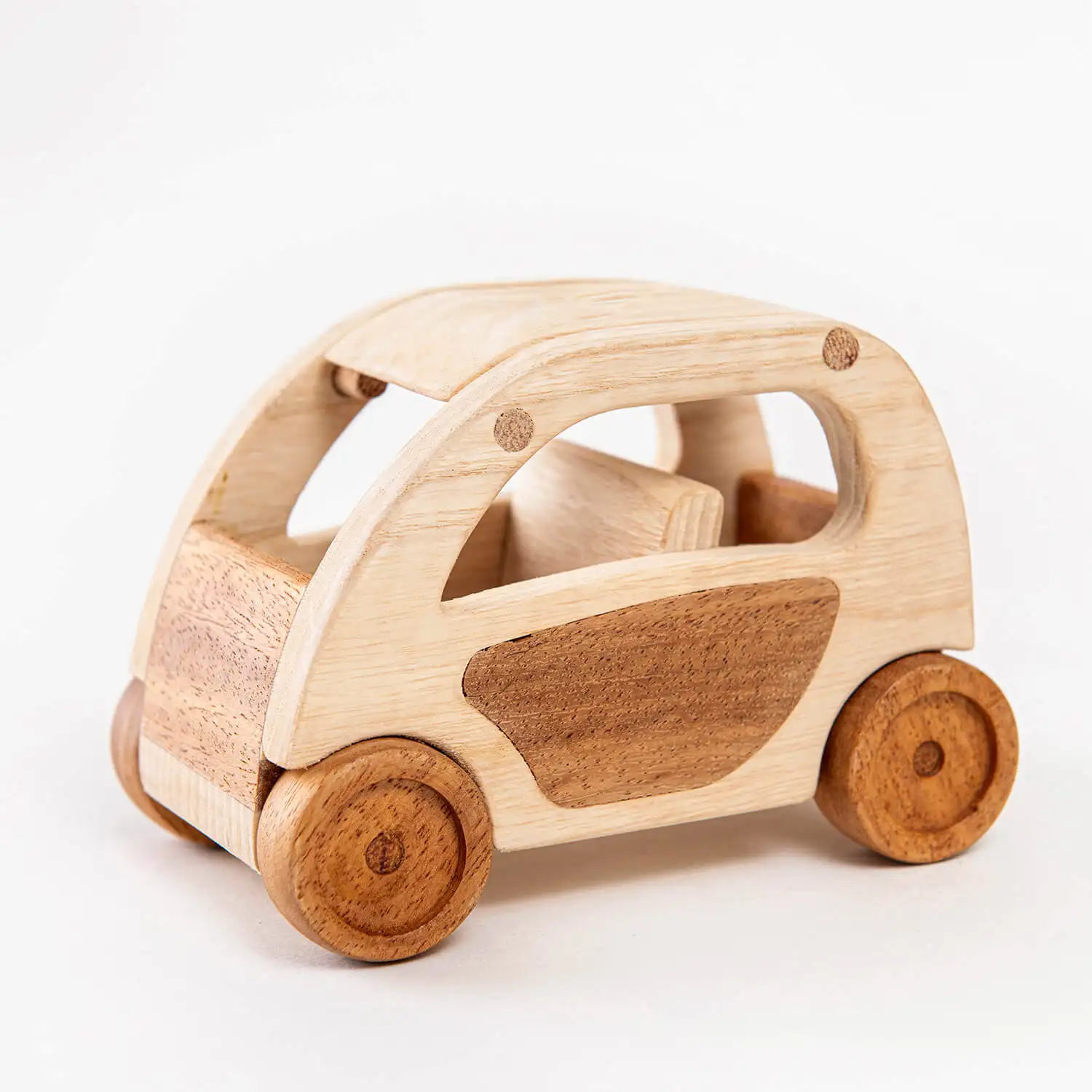 Wooden toys Taxi for toddler - Best gift for from 1 year old boys kids - Made in Vietnam arts and crafts for baby