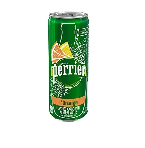 
Perrier Can Sparkling Mineral Water Perrier Slim box 33CL Citrus fruits 