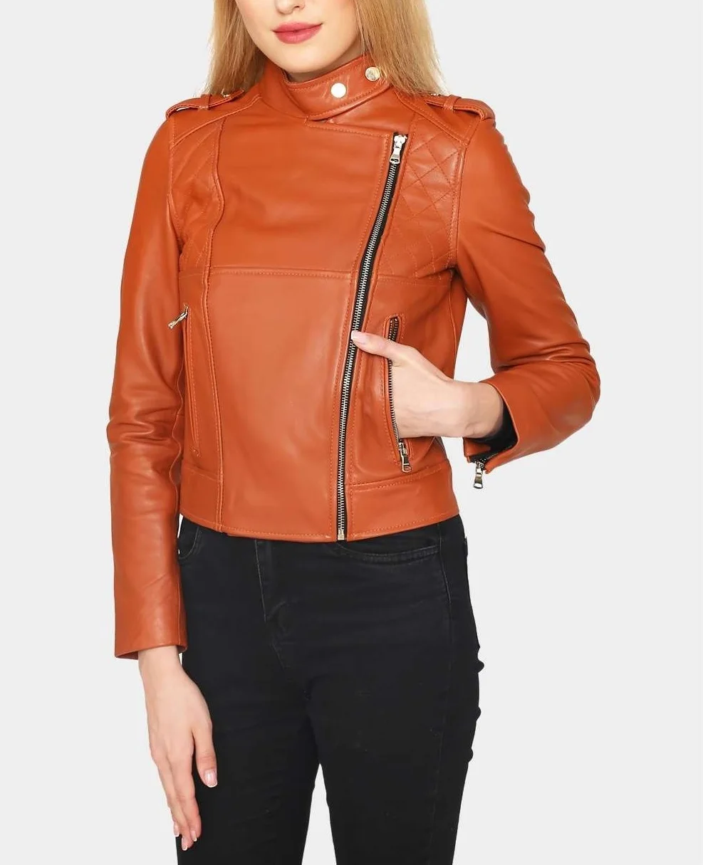 Short Leather Jacket Women New Style Leather Jacket 2022 Available in All Color Customize LOGO and Label Best for Private Label