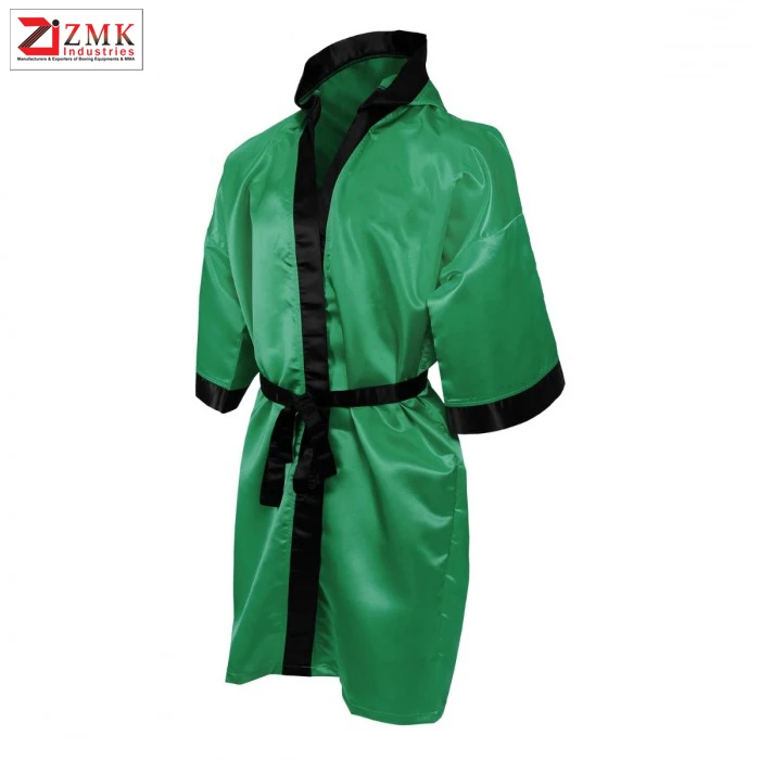 Зеленое боксерское платье Новое поступление полная длина боксерского платья чемпионов мира с капюшоном новый стиль