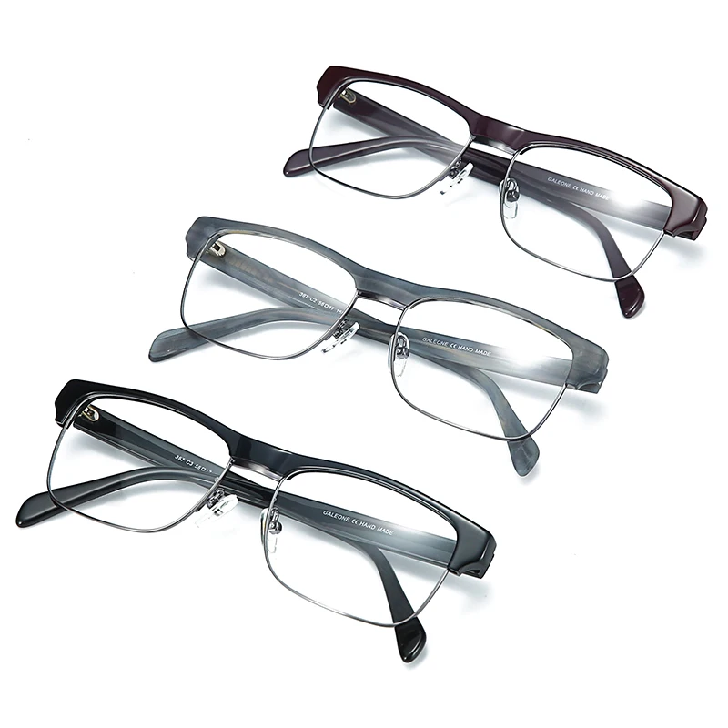 Japanese Eyewear Brands Half Eyeglasses Frames for Men