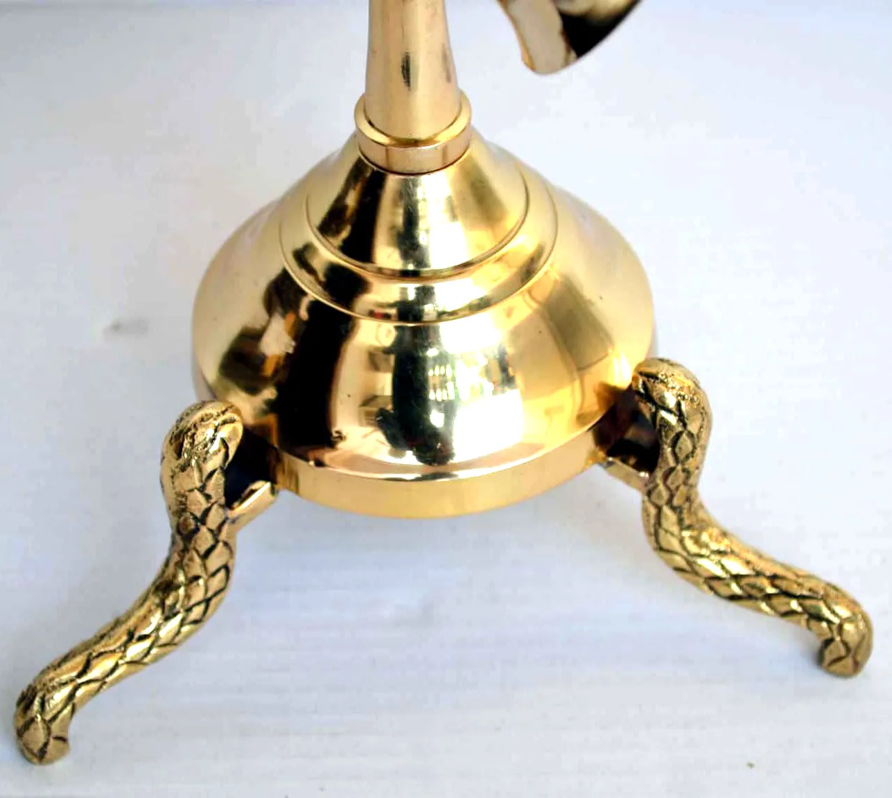 Best  Quality  Antique Large 15 Inch Brass 9 Branch Temple Menorah Judaica 12 Tribes Candle Stick Holder Jewish Oil Hanukkah