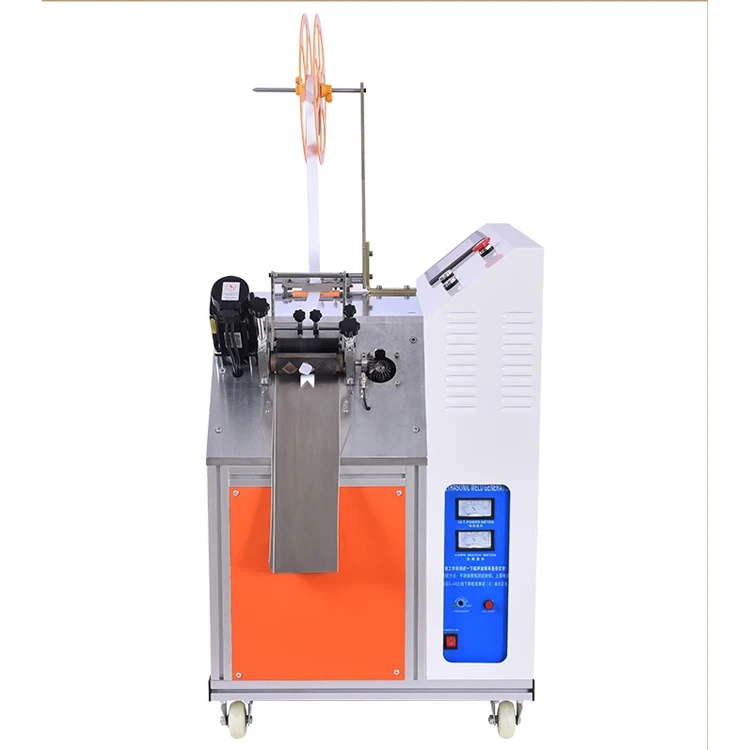 
Ultrasonic webbing cutting machine for ribbon Nylon strip cutter Bag Strap Handbag Belt cut equipment for pp tape 