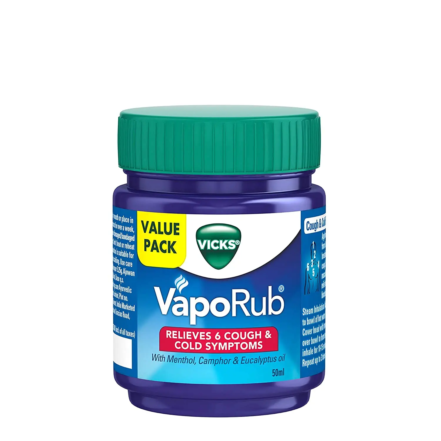 camphor Vaporub - 50ml cold cough and congestion