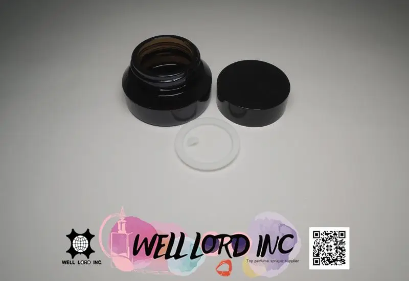  Elegance design emerald green glass jar with gold color cap for body butter packaging and skincare