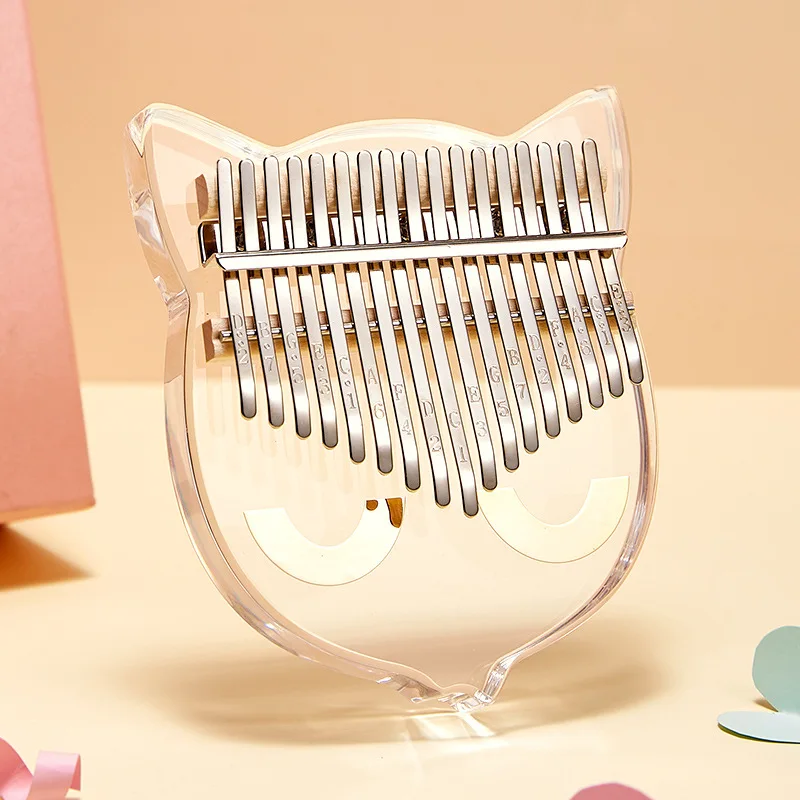 Byla crystal thumb piano transparent kalimba 17-tone kalimba finger piano kalingba