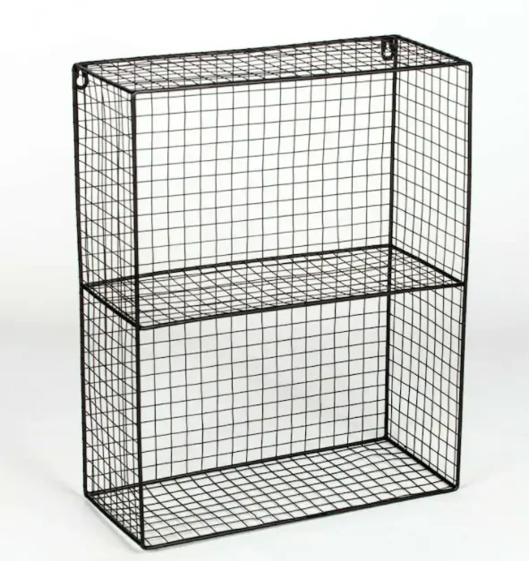 Современный скандинавский вертикальная черная настенная полка 2 3 4 яруса железа вязаный ящики для гостиной домашний декор по оптовым ценам Индии