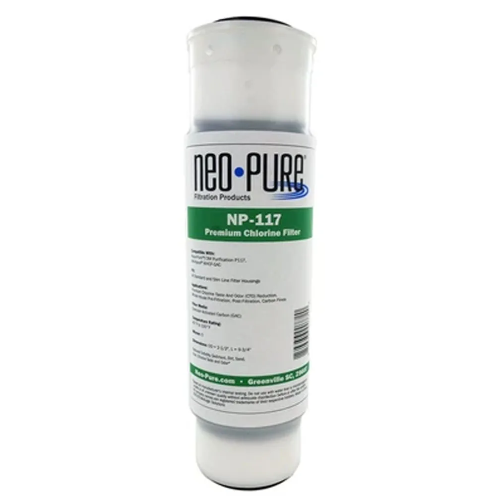 Fresh Water Systems Neo-Pure NP-117 Premium Chlorine Water Filter Coconut Shell Carbon Block Purification System