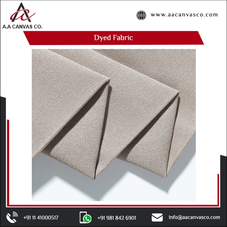 New Private Label Available Cotton Dyed Calico Organic Duck Canvas Fabric for Multiple Usage