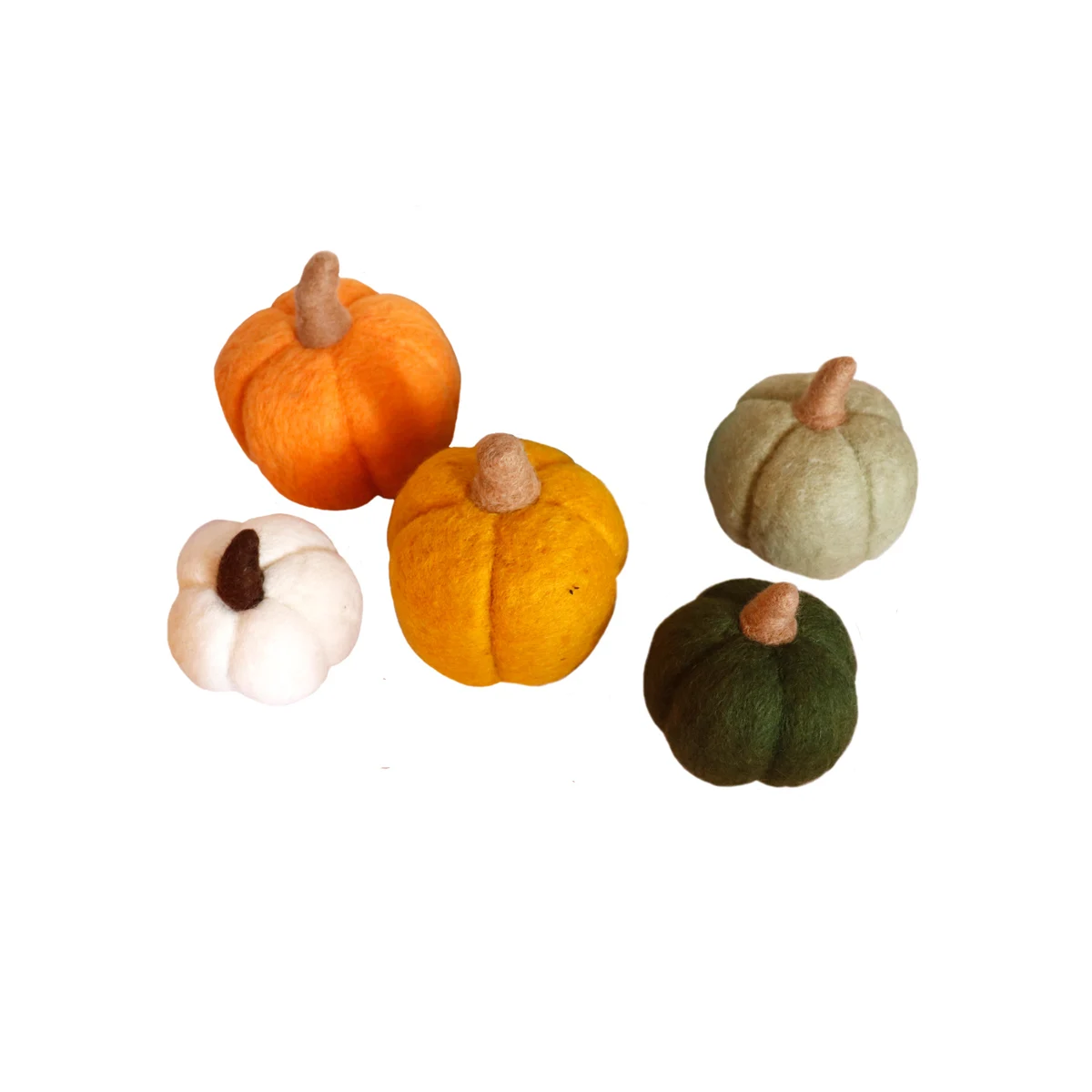 Needle Felted Pumpkin Buddy