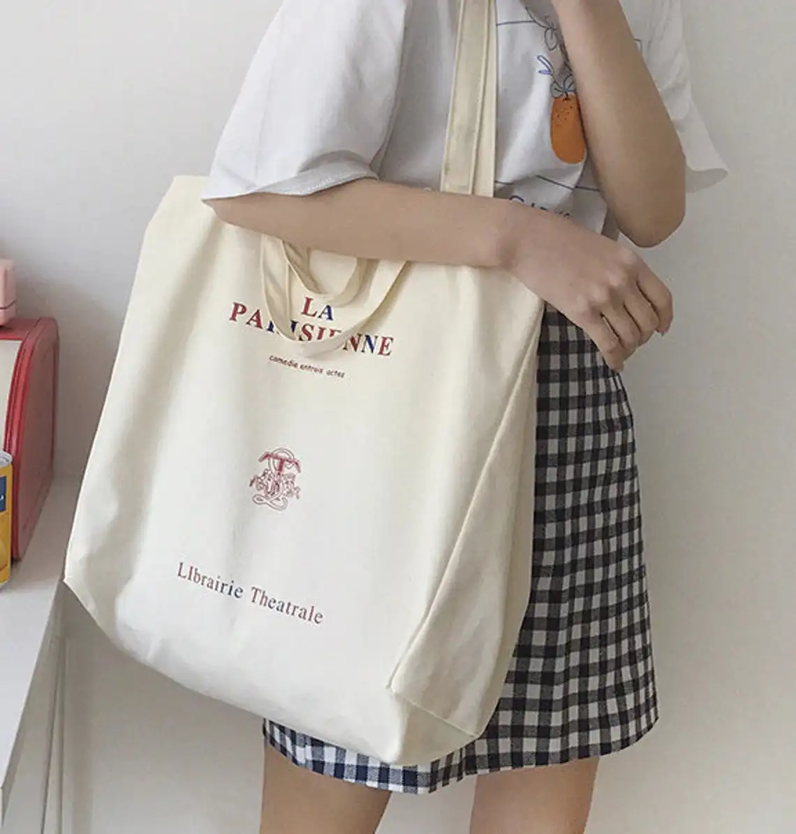  Низкий минимальный заказ Прямая поставка с завода большие размеры двойная ручка хлопчатобумажные холщовые сумки стильные сумки-тоут