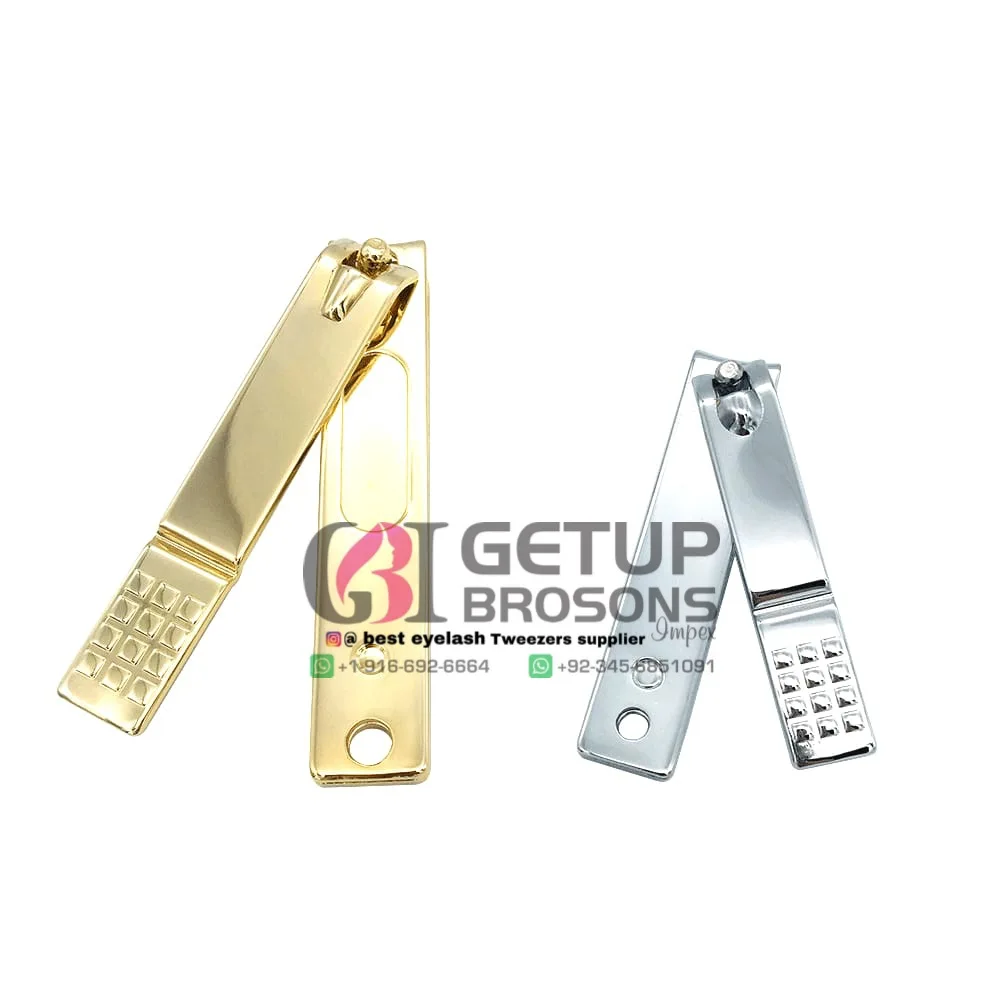 Стильные Плазменные ногтерезы из нержавеющей стали серебристого и золотистого цвета новые стильные ножницы с индивидуальными цветными логотипами инструменты для красоты