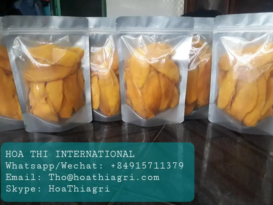 Сладкий 100% фрукт манго, нарезанный сушильный процесс, вьетнамские мягкие сушеные ломтики манго стандартного качества из Вьетнама